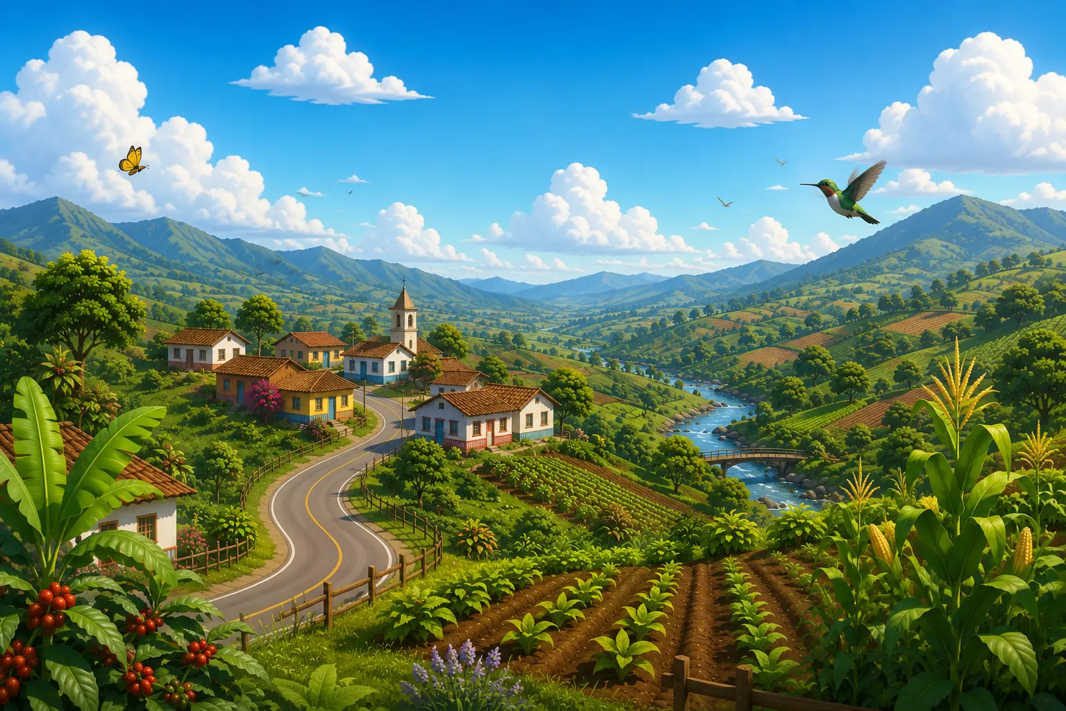 Paisaje rural colombiano