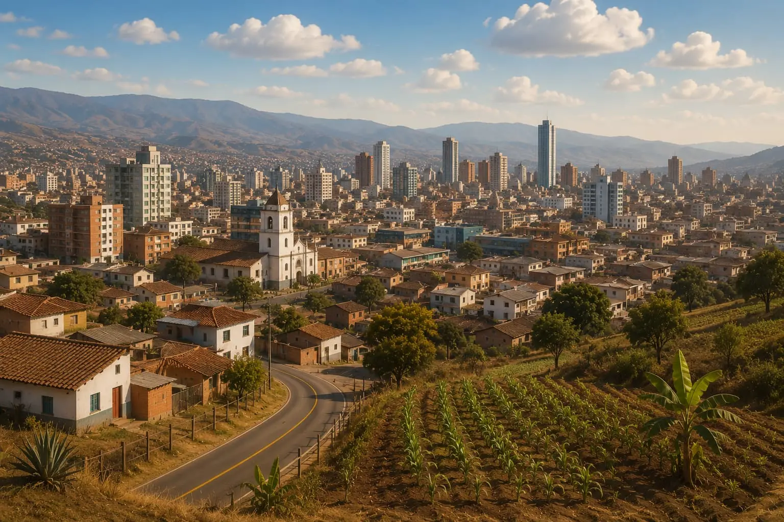 Paisaje urbano colombiano